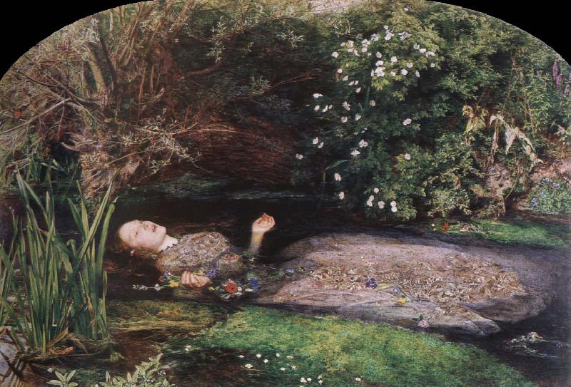 Sir John Everett Millais ophelia Sweden oil painting art